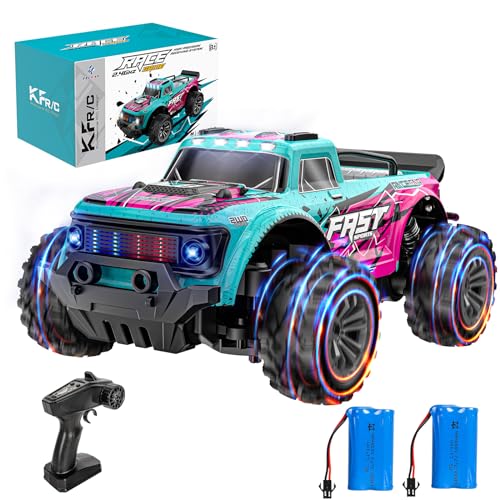 Carro remoto RC, 1/20,2,4 GHz carro RC, 25 km/h, todo o terreno com luzes LED, carro remoto crianças 6 7 8 9 10 11 12 13 14 Anos (2 baterias 50 minutos os) Bogset h Ferngesteuertes Auto