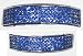 Hip Hop Silver Removeable Mouth Grillz Set (Top & Bottom) 8 Row Blue