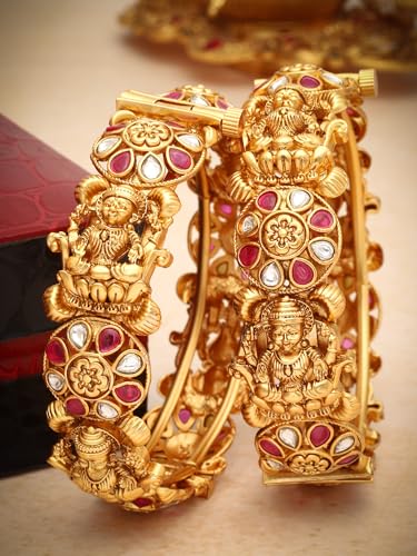 Image of Shining Diva Fashion Bangles for Women Girls Set of 2 Traditional Stylish Design