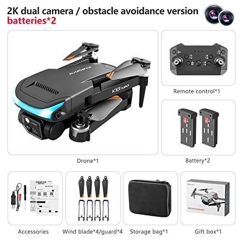 Drone With Camera For Kids Beginners Adults 1080P Hd Fpv Camera Remote Control Helicopter Toys Gifts For Boys Girls Altitude Hold One Key Landing Obstacle Avoidance Speed Adjustment Headless Mode 3D Flips 2 Modular Batteries #TOP5