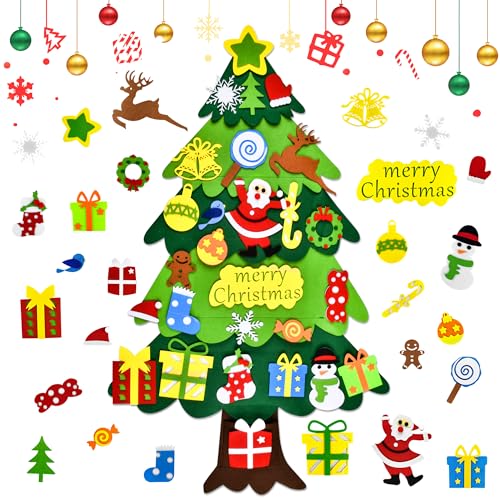 DazSpirit Weihnachtsbaum, 3.28Ft DIY Filz Deko Weihnachtsbaum,...