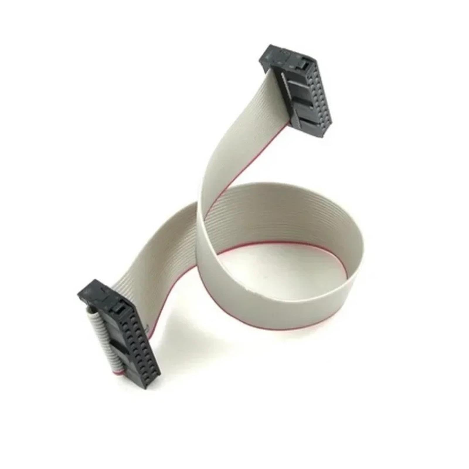 Cavo a nastro piatto grigio 2 pz Passo 2.0mm FC 6/8/10/14/16/18/20/24/26/30/34-60 Spille Cavo Dati A Nastro Piatto Grigio 10/20/30/50-100 cm for DC3 IDC Intestazione Maschio(1m,40P)