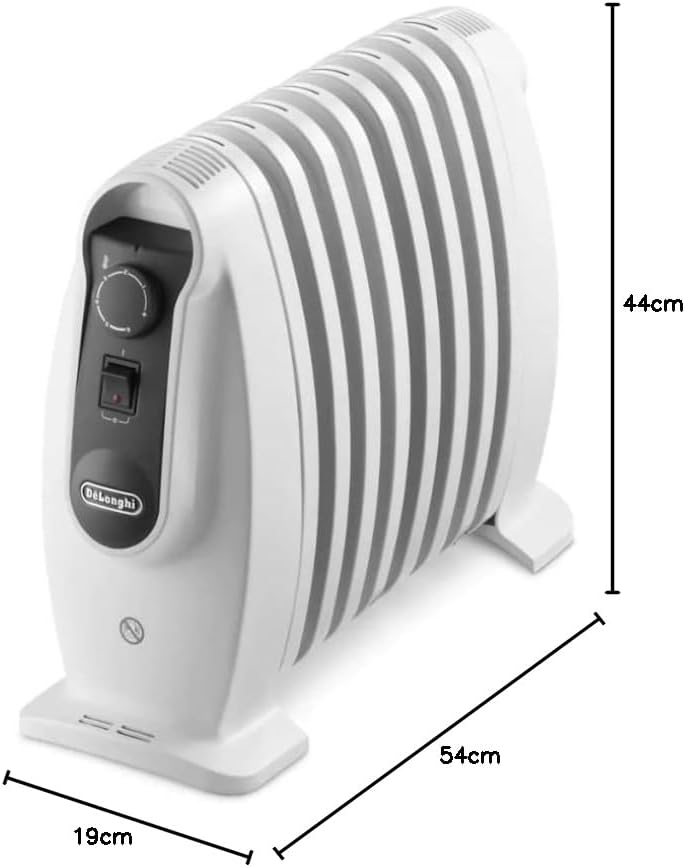 De'Longhi Radiator TRNS0808M - Compact with Continuous Temperature Control, 800 W Heating Output and Frost Protection Function