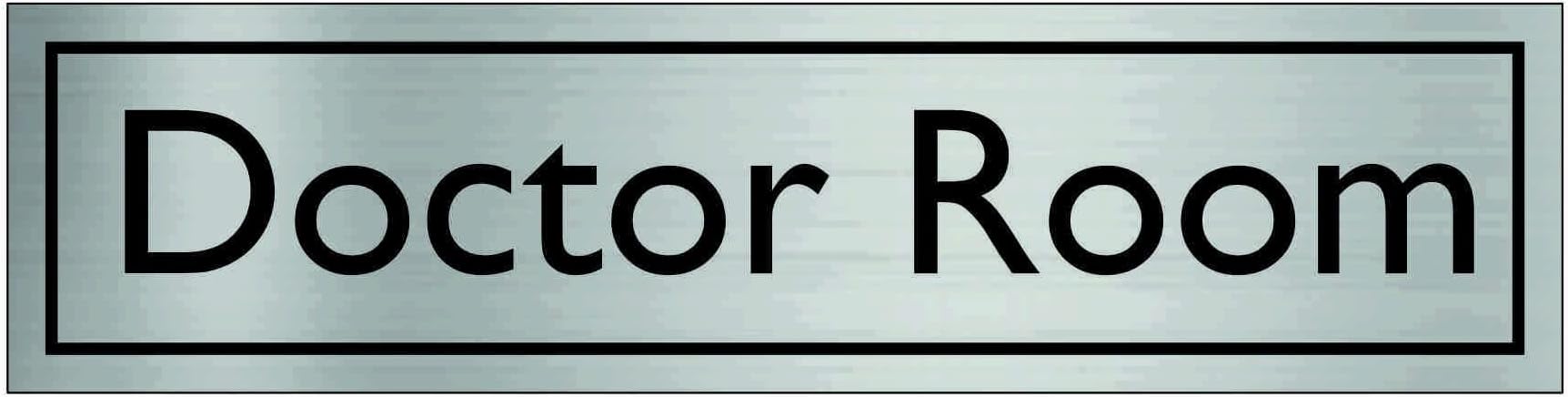 MKSIGN Stainless Steel Self Adhesive DOCTOR ROOM SIGN Board Tape For Sticking To Various Surfaces.