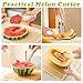 JAYVAR Watermelon Cutter Slicer, Watermelon Popsicle Mould, 3 in 1 Melon Scoop Fruit Scooper Tool for Dig Pulp Separator, Creative Dig Melon Kitchen Gadgets, Fruit Cutters Shapes, Fruit Scooper