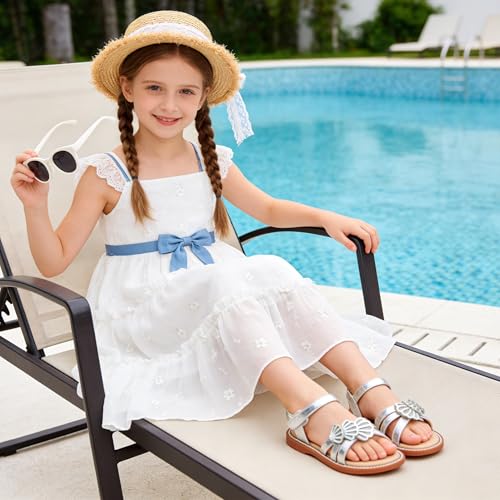 Image of Kiderence Toddler Girls Sandals Little Girls Kids Shoes Girls Sandals Toddler