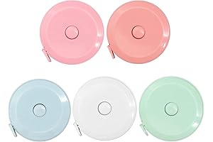 5-Pack Measuring Tapes: Track Your Waistline, Inches and Centimeters