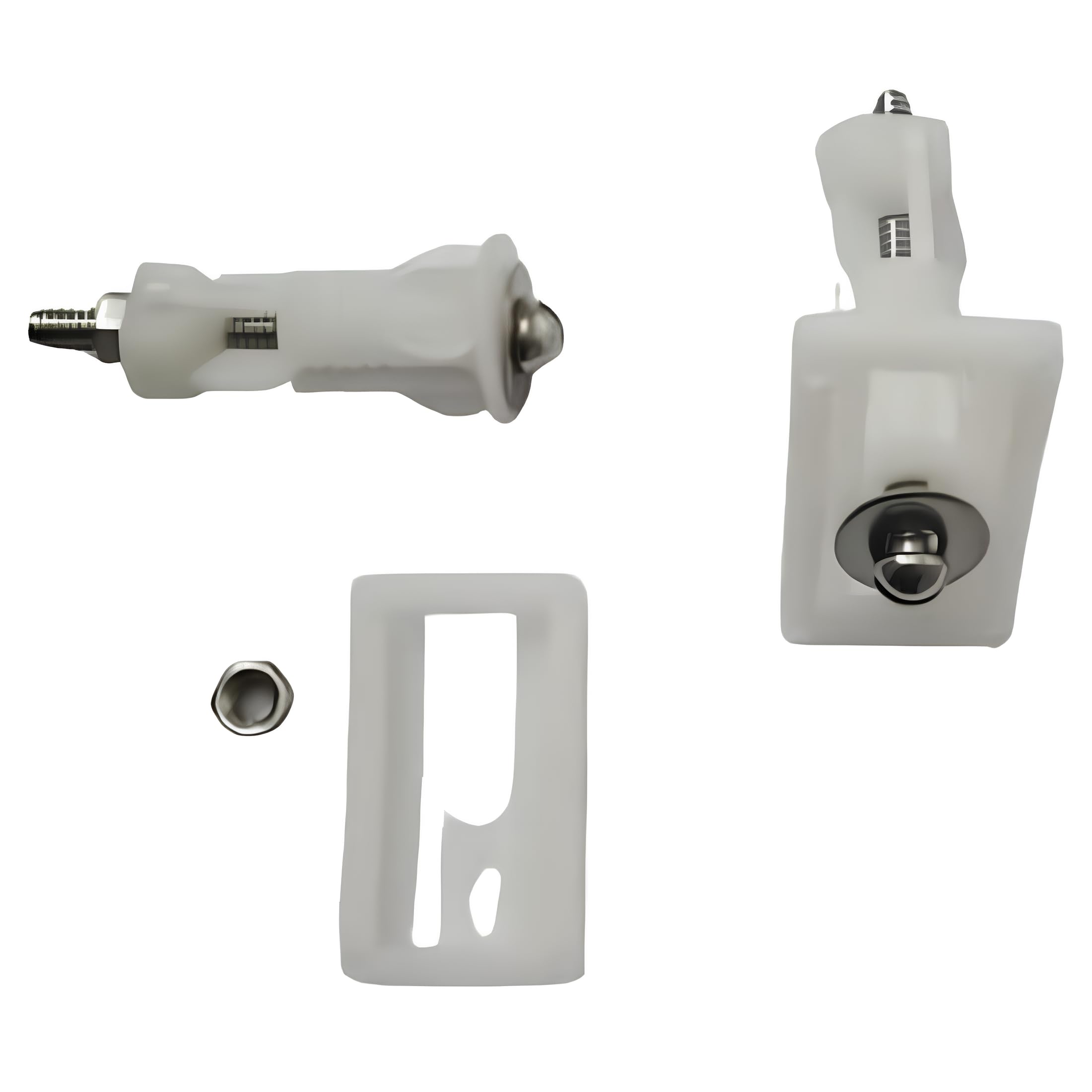 Elegant Casa white Toilet Seat Cover Screw Hinges fasteners