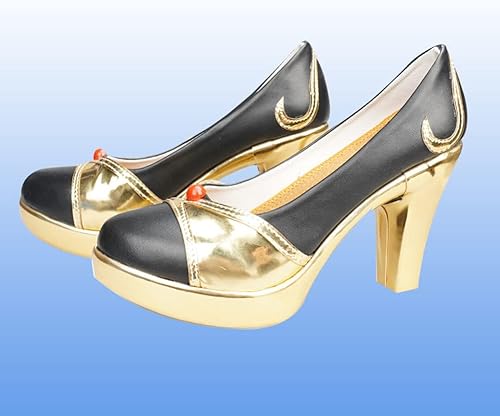 Miniatura 2 de Genshin Impact Beidou - Zapatos de cosplay para Halloween, carnaval, accesorios de tacón alto