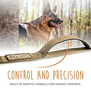 Mighty Paw Tactical Dog Leash - Dual Handle - Shock Absorbing Bungee Dog Leash - Comfortable Neoprene Padding - Premium Leash - Long Dog Leash - Dog Leash with Traffic Handle - Dog Lead (Canvas) Mighty Paw Tactical Dog Leash – Dual Handle – Shock Absorbing Bungee Dog Leash – Comfortable Neoprene Padding – Premium Leash – Long Dog Leash – Dog Leash with Traffic Handle – Dog Lead (Canvas)