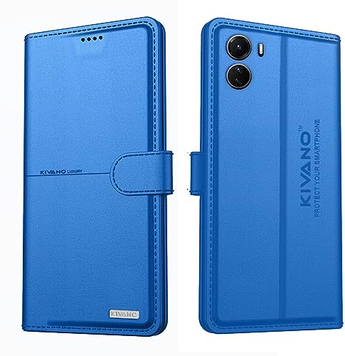 Image of KIVANO Compatible with Vivo T2x 5G / Vivo Y56 5G / Vivo Y16 Flip Cover | Leather Finish | Inside Pockets & Inbuilt Stand | Shockproof Wallet Style Magnetic Closure Back Cover Case