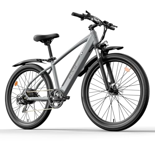 GUNAI GN27 Bicicleta Eléctrica para Adultos de 27,5 Pulgadas, Bicicleta Eléctrica de Cercanías con Batería de 48V 10,4AH, 7 Velocidades y Sensor de Torsión