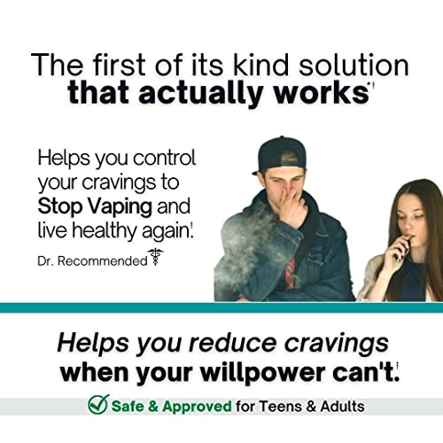 Gummies to Quit Vaping | Safe for Teens & Adults | 100% Non-Addictive, Zero Nicotine, Works Fast | Support to Stop Cravings for Vaping | e Cigarette Quit Smoking - 2 Pack - Thumbnail 3
