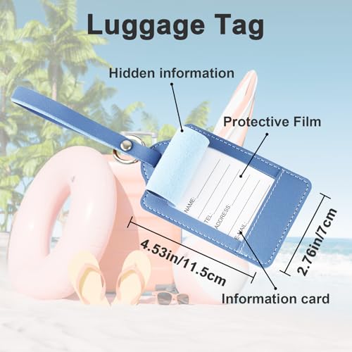 Image of Ferris Luggage Strap for Suitcases TSA Approved with Luggage Tag Adjustable Suitcase Strap Luggage Connector Identifiers Over Handle with Buckle Polyester Strap for Bag Car Seat (Colorful Hexagons)