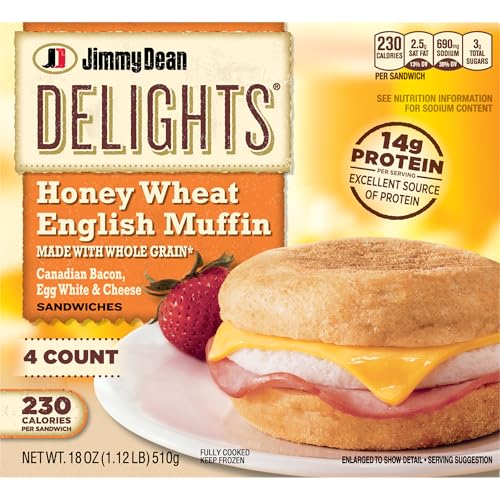 Jimmy Dean Delights Canadian Bacon, Egg White and Cheese English