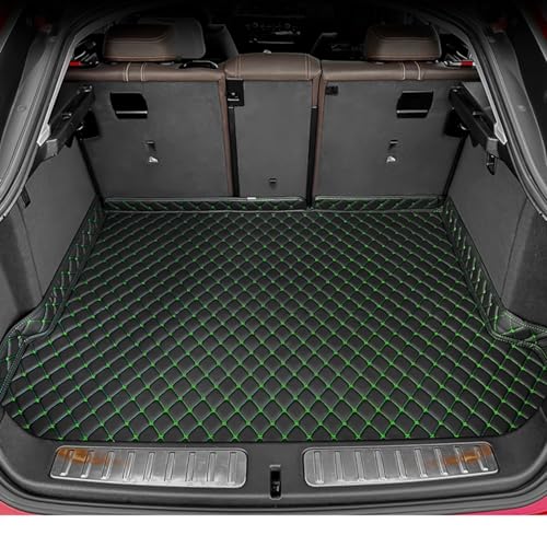 Car Trunk Mat for Audi Q5 MK1 8R 2009 2010 2011 2012 2013 2014 2015 2016 2017 2018, Custom Fit PU Leather Cargo Liner, All-Weather Waterproof Rear Trunk Liner Protector, Auto Interior Accessories