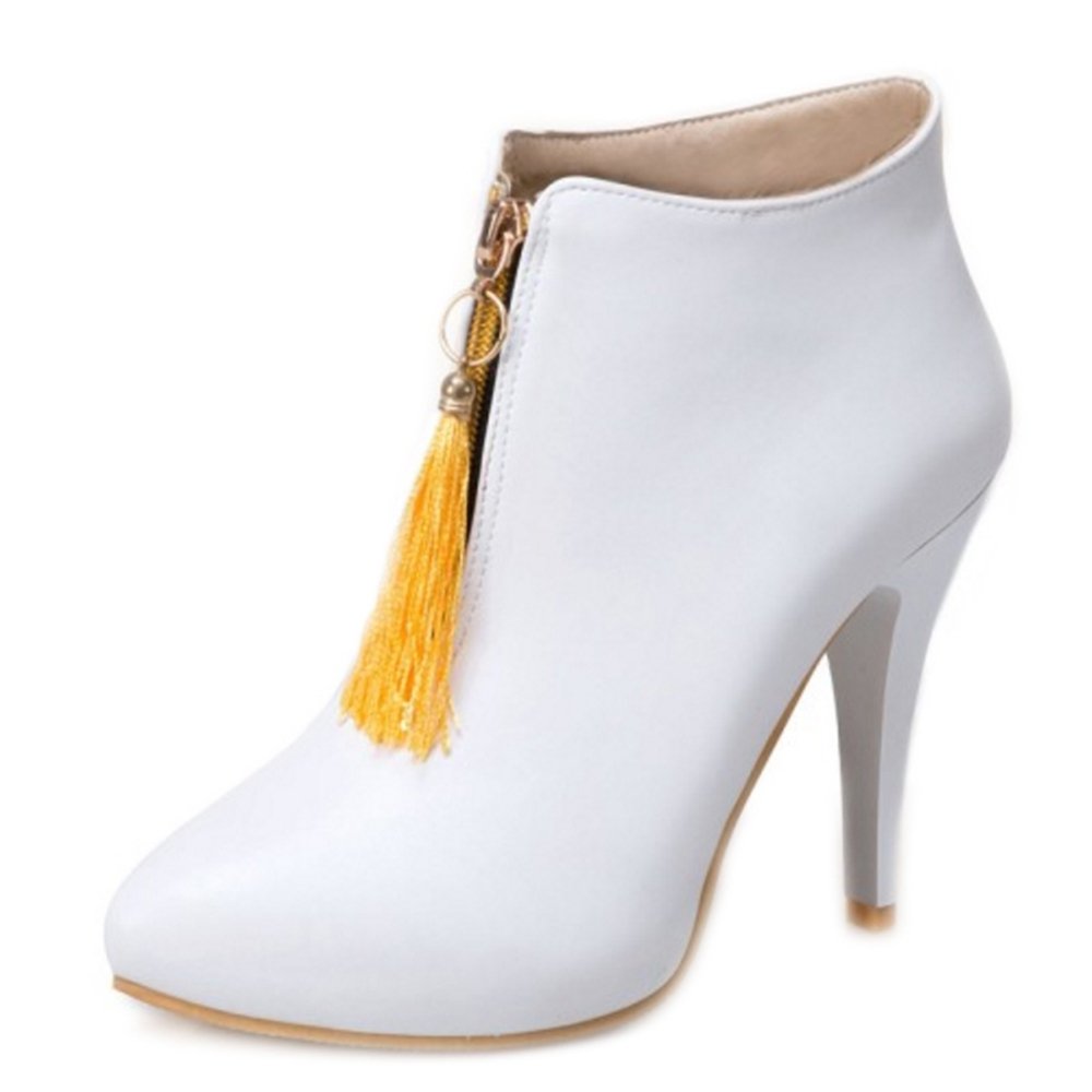 Onewus De mujer Vestido Botines con Cremallera Tacón Stiletto Botas