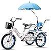 ZJZ Volwassen driewieler 20 inch 3-wielige fiets 6 versnellingen driewielers vouwen driewielers voor winkelen picknick…