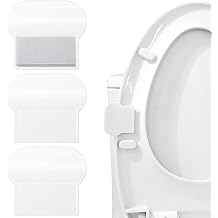 3Pcs Self Adhesive Toilet Lid Lifter, Toilet Seat Lifter Tabs, Avoid Touching Toilet Seat Lifters Handle for Office, Home Bathroom, Hotel, School White