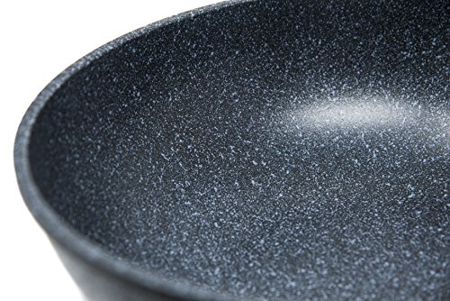 Alpha Nonstick Marble Stone Coating Wok Pan, 13.4-Inch PFOA FREE - Thumbnail 6