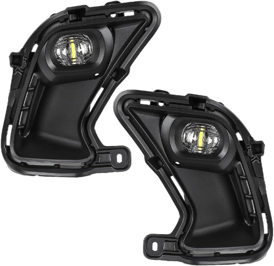 LED Fog Lamp Assembly, Front Bumper Fog Lamp, Compatible with Toyota Grand Highlander 2024, White Light, 2 pcs