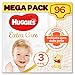 Huggies Extra Care Pannolini, Taglia 3 (4-9 Kg), Confezione da 96 Pannolini
