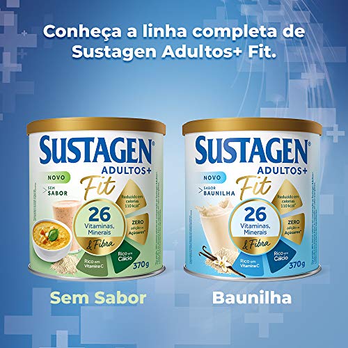 Complemento Alimentar Sustagen Adultos+ Fit Sem sabor - Lata 370g, Sustagen N&E