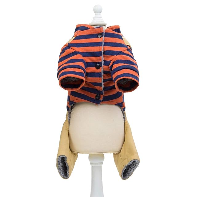 Foto 3 de 7 de Ropa para Perros Abrigo para Perros Abrigos y Chaquetas Mamelucos Sudadera con Capucha Mono Vaqueros…