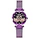 Produktbild RORIOS Wunderschönen Schwan Sternenhimmel Dial Armbanduhren für Damen Mesh Armbanduhr Women Watch Damen Uhr