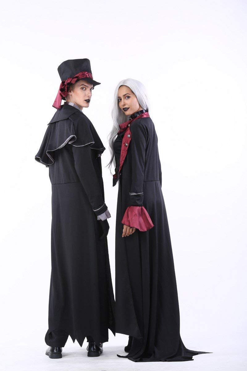 Costume di Halloween Vampire Demon Maschile Gentleman Costume Nightclub Coppia Gioca Costume da uomo e donna Costumi