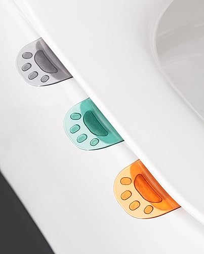 Miniatura 2 de BOAGO 3 fundas de inodoro con diseño de pata de gato para asiento de inodoro elevadoras accesorios de baño para oficina hotel hogar
