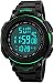 para Hombre Bisel Giratorio Reloj cronógrafo multifunción Digital LED Reloj Impermeable Cuarzo muñeca Relojes