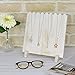 Mooca Wooden Plank Necklace Jewelry Display Stand for 8 Necklaces, Necklace Display Holder, Wood Plank Necklace Display Stand, Necklace Storage Holder, Jewelry Display Stand, Washed White Color