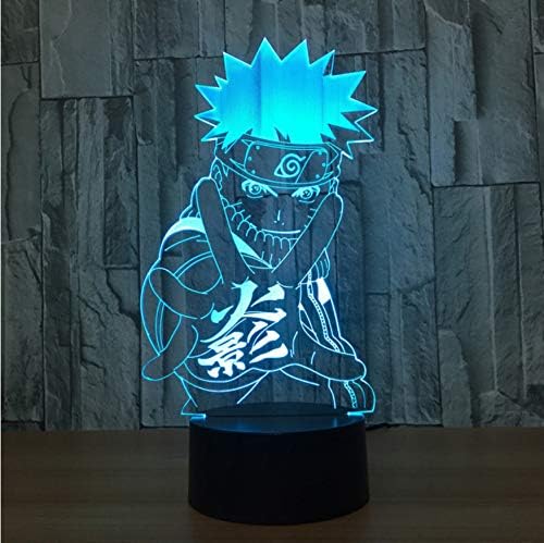 Naruto Anime 3D Night Light Creative Gifts 3D Illusion Lamp Led 7 Color Changing USB Touch Desk Lamp for Kid's Gift