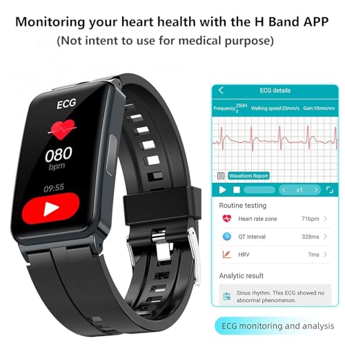 Smart Watch con monitoraggio ECG e PPG, rilevamento della pressione sanguigna 24 ore su 24, monitoraggio della frequenza cardiaca e della temperatura corporea