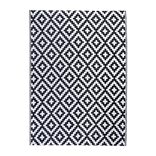 Marrakesch Outdoor Teppich Charo 160x230cm Outdoorteppich wetterfest modern Für Terrasse Balkon oder Garten Boho Deko