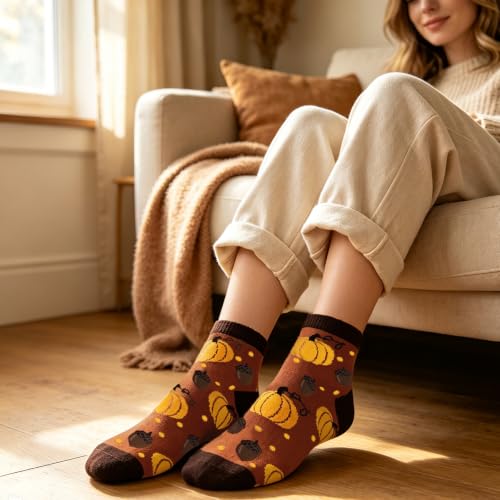Image of 6 Pairs Ankle Socks for Women Men Novelty Gifts For Women Halloween Christmas Festival Birthday Gift
