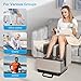 COMFIER 2-in-1 Shiatsu Foot Massager&Foot Rest,Foot and Calf Massager with APP Control, Heating Pad for Back Pain - Heat Belly Wrap Belt with Vibration Massage, Fast Heating Pads