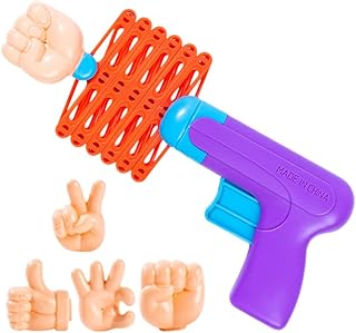 Robot Arm Grabber 1 Set Extendable Arm Grabber Fists Reacher Robot Hand Grabber Retractable 4 Gestures Shooters Party Trick for Girls and Boys Random Color Spring Telescopic Fists