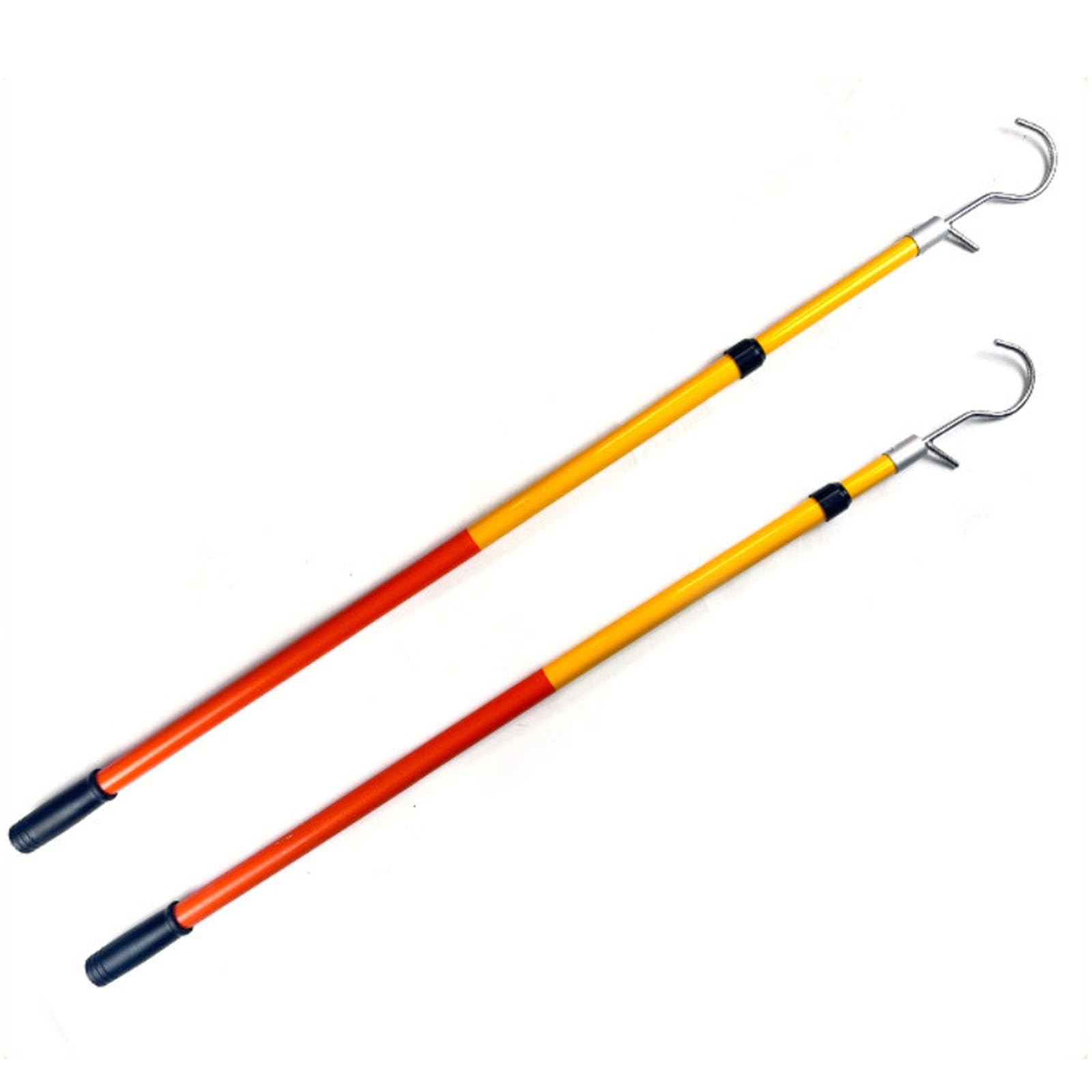 Mezzo Marinaio telescopico da 78 Pollici (Circa 2 Metri), Leggero e in vetroresina (FRP); Asta Nautica Retrattile per attracco, Pesca e Kayak