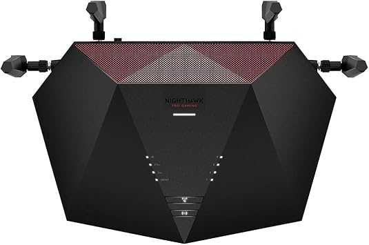 NETGEAR Nighthawk Pro Gaming 6-Stream WiFi 6 Router (XR1000) - Security Features, AX5400 Wireless Speed (up to 5.4Gbps), DumaOS 3.0 Optimizes Lag-Free Server Connections, 4 x 1G Ethernet Ports