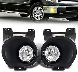 Fog Lights for 2011 2012 2013 2014 Ford F-150 with Bulbs H10 12V42W Driving Lights Assembly (Halogen)