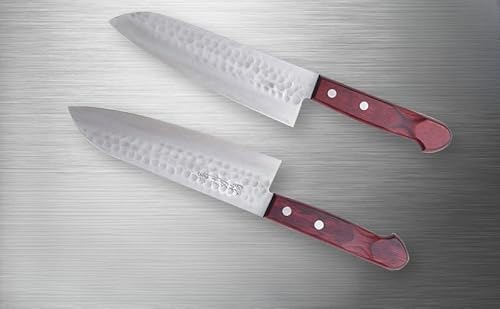 鍛造ステンレス V金10割込槌目多層鋼三徳包丁 1本