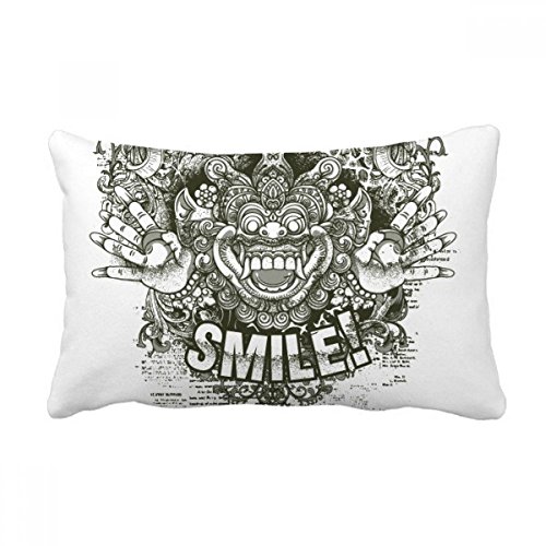 Coussin de style chinois monstre 40x60 cm pour decoration canape salon multicolore - 2