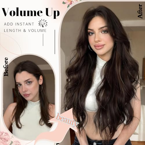 Extensions de cheveux à clipser brune pour réparer une coupe ratée - 5