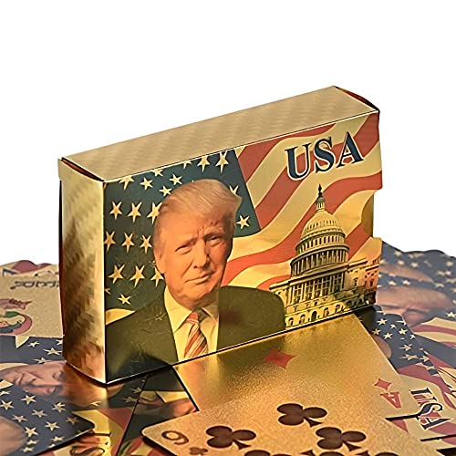 Naipes de Poker bañados en oro 24K resistente al agua miniatura 2