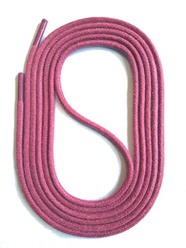 SNORS runde Schnürsenkel GEWACHST PINK 75cm Ø3mm - Baumwolle,...