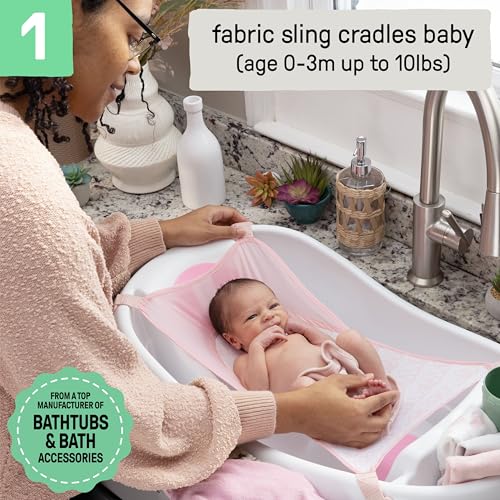 Ingenuity 17138 Comfy Clean Deluxe Newborn To Toddler Baby Bathtub thumb #2