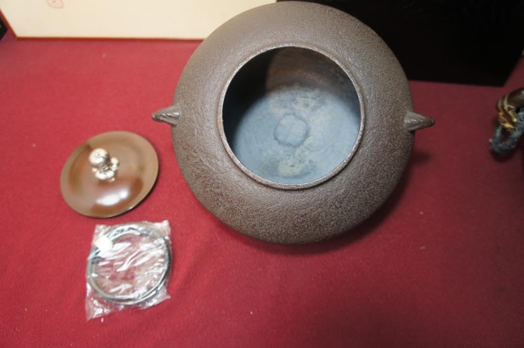 楽天市場】唐銅風炉の通販 在銘 南鐐(銀)摘み真形釜添え