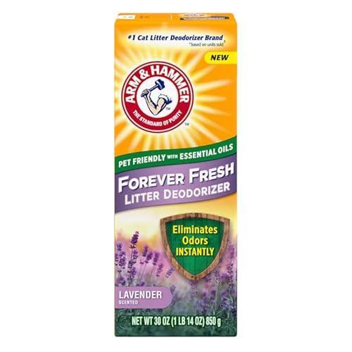 Arm & Hammer, Forever Fresh Pet-Friendly Lavender Scent Cat Litter Deodorizer, 30 Ounce